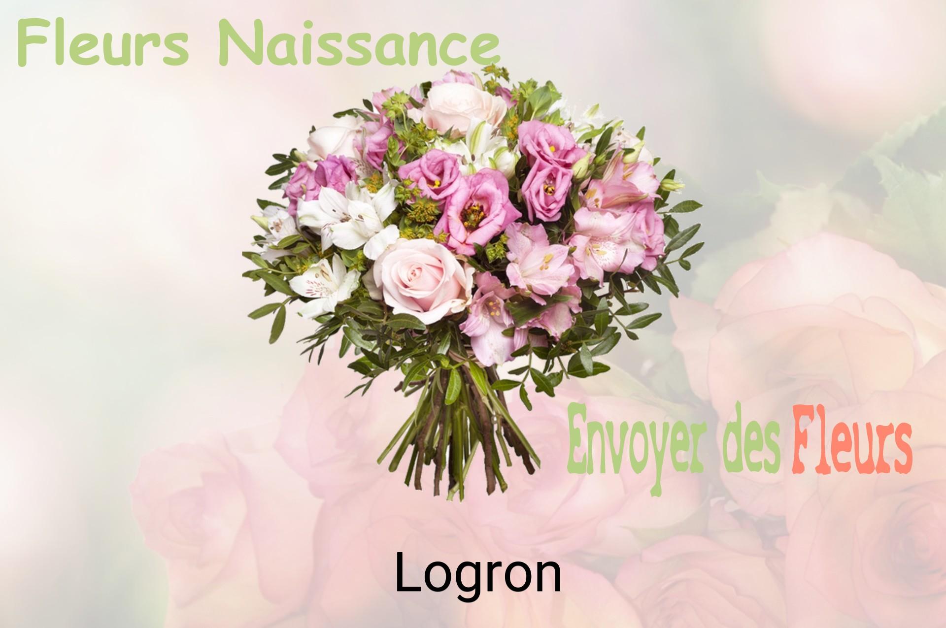 Bouquet de fleurs de naissance livré à Logron